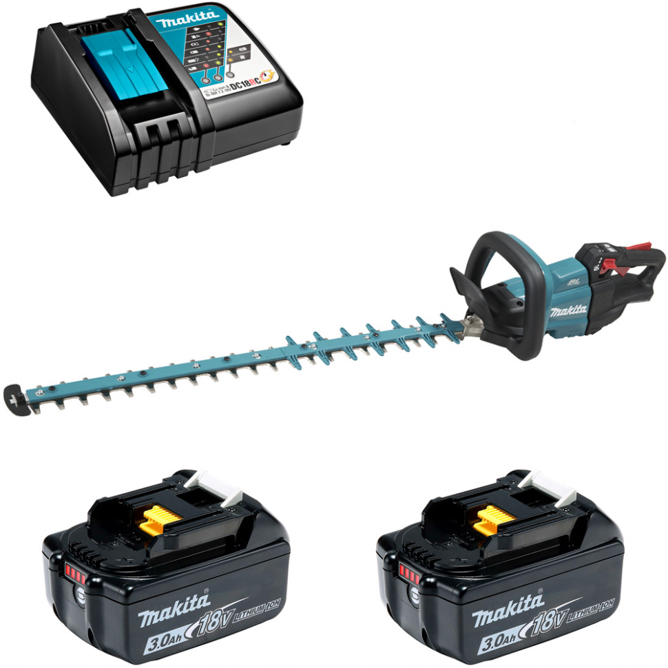

Кусторез аккумуляторный Makita DUH752RF2 18В 2x3Ач, з/у, DUH752RF2