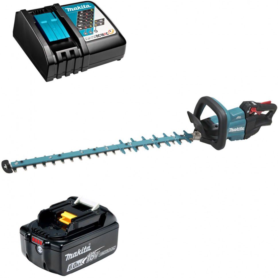 

Кусторез аккумуляторный Makita DUH752RG 18В 1x6Ач, з/у, DUH752RG