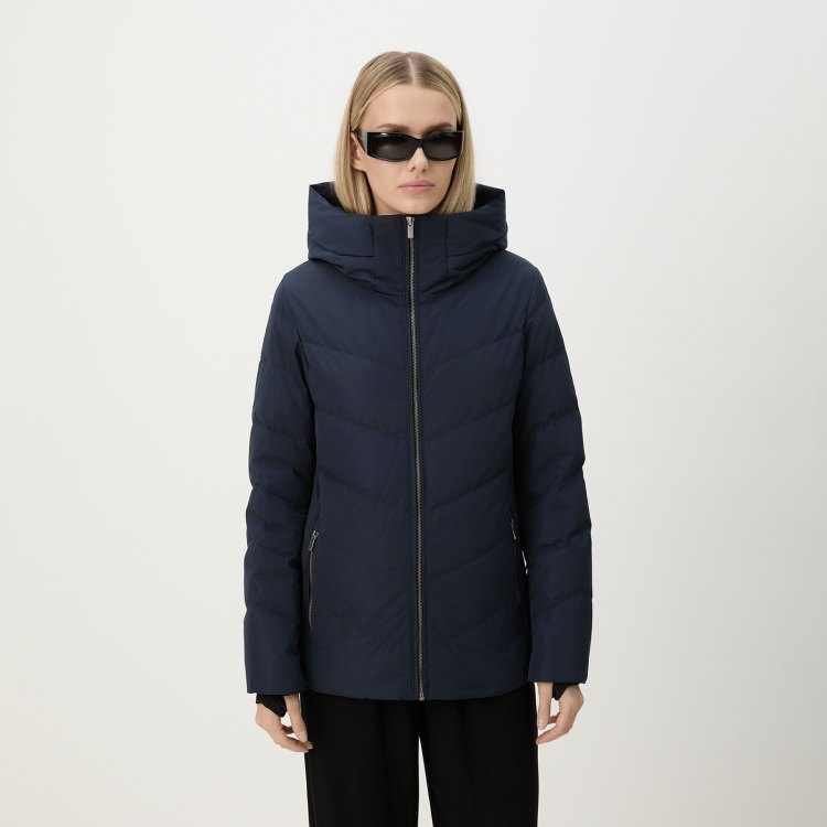 

Куртка женская Maison David MLY23-0607W синяя XS, Синий, MLY23-0607W