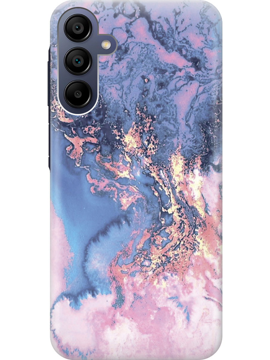 

Силиконовый чехол на Samsung Galaxy A15 с рисунком "Синий мрамор", Голубой, 20012138