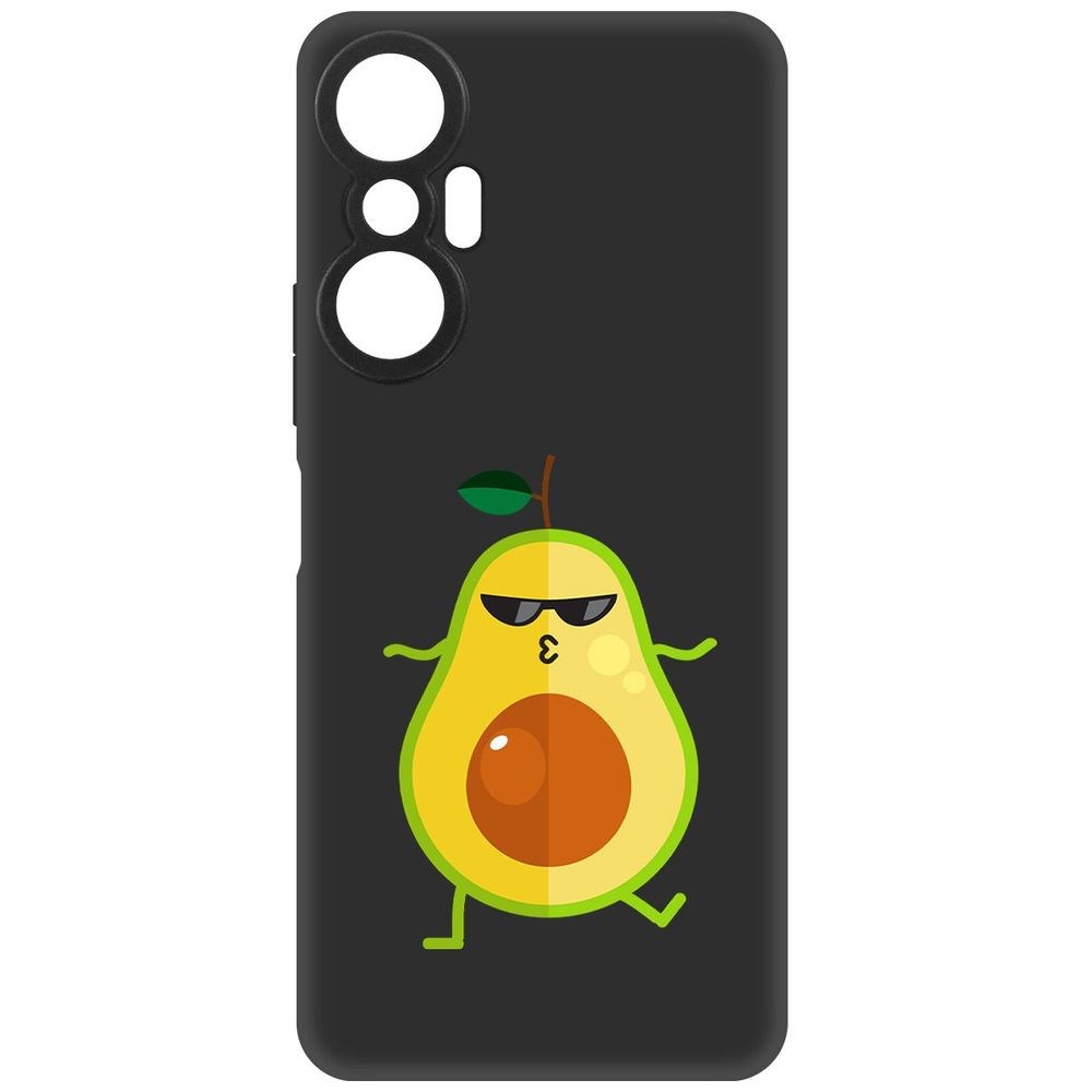 

Чехол-накладка Софт Авокадо Стильный для Infinix Hot 20S, Черный