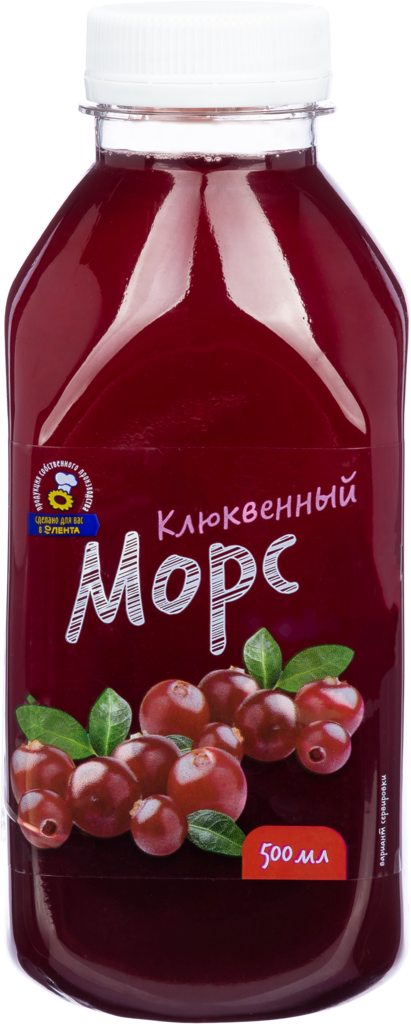 

Морс NoBrand, клюква, 0.5 л
