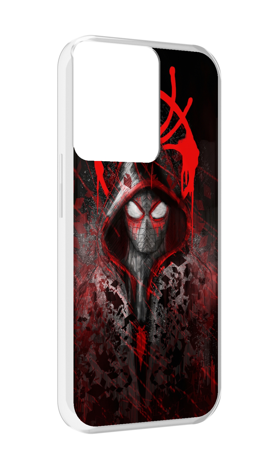 

Чехол MyPads страшный человек паук мужской для OPPO Reno 8, Прозрачный, Tocco