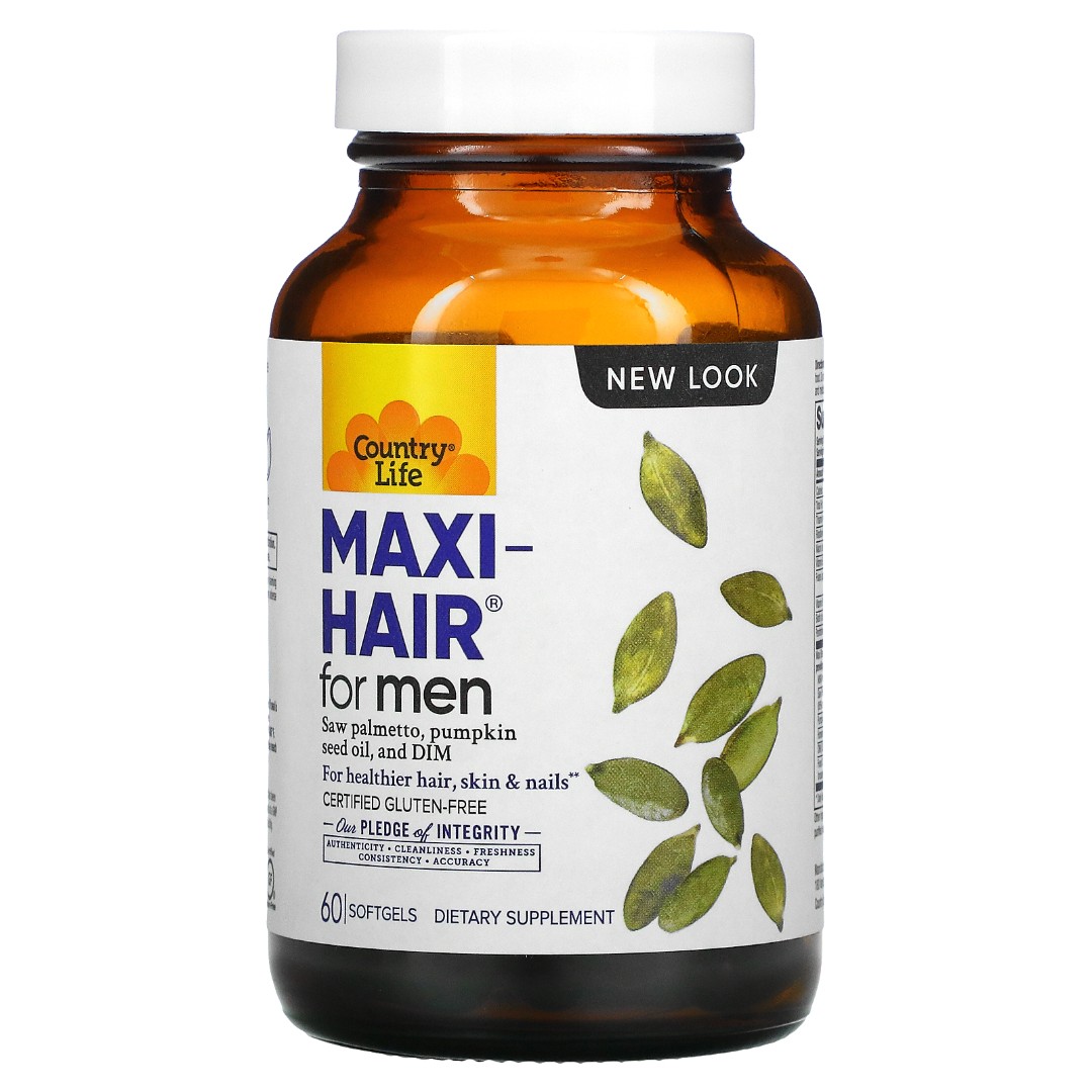 Купить CLF-05047, Maxi-Hair Country Life для мужчин капсулы 60 шт.