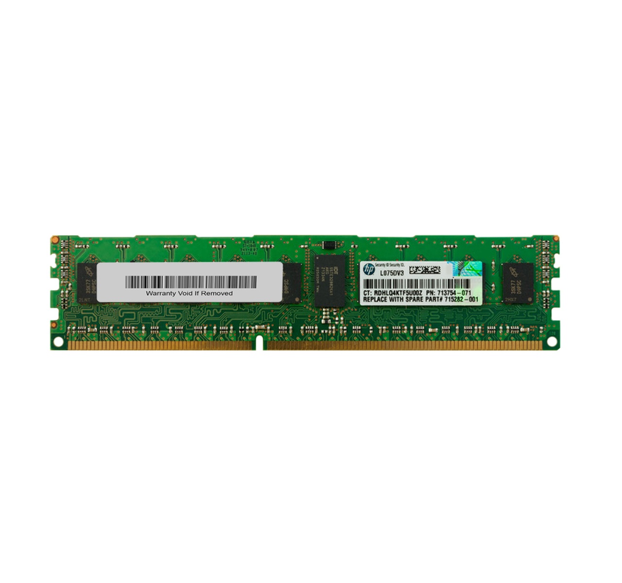 HP Оперативная память HP 4GB (1x4GB) Single Rank x4 PC3L-12800R (DDR3-1600) Registered LV