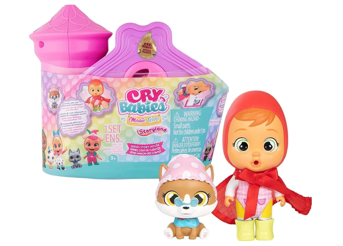 Кукла IMC Toys Crybabies Magic Tears Storyland - Дом с младенцем и питомцем 82533 кукла imc toys crybabies кристал заболела интеракт плачущая с аксессуарами 41022