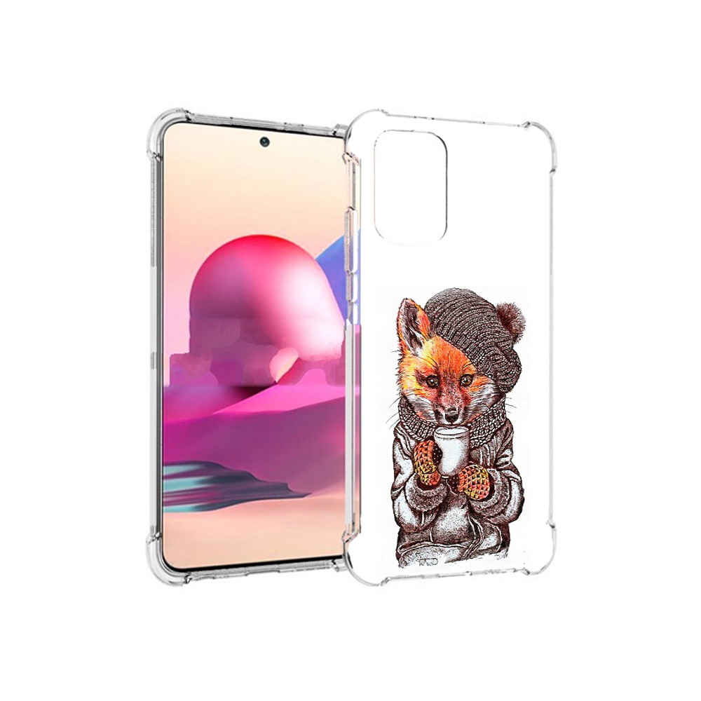 

Чехол MyPads Tocco для Xiaomi Redmi Note 10S лиса в шапке (PT158704.257.437), Tocco