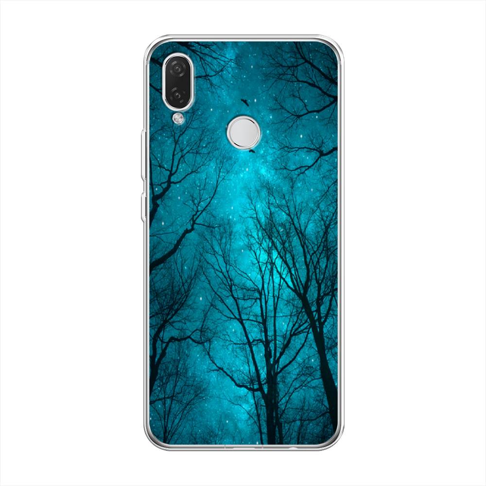 

Чехол Awog на Huawei Nova 3i "Сказочный лес", Черный;голубой, 68350-4