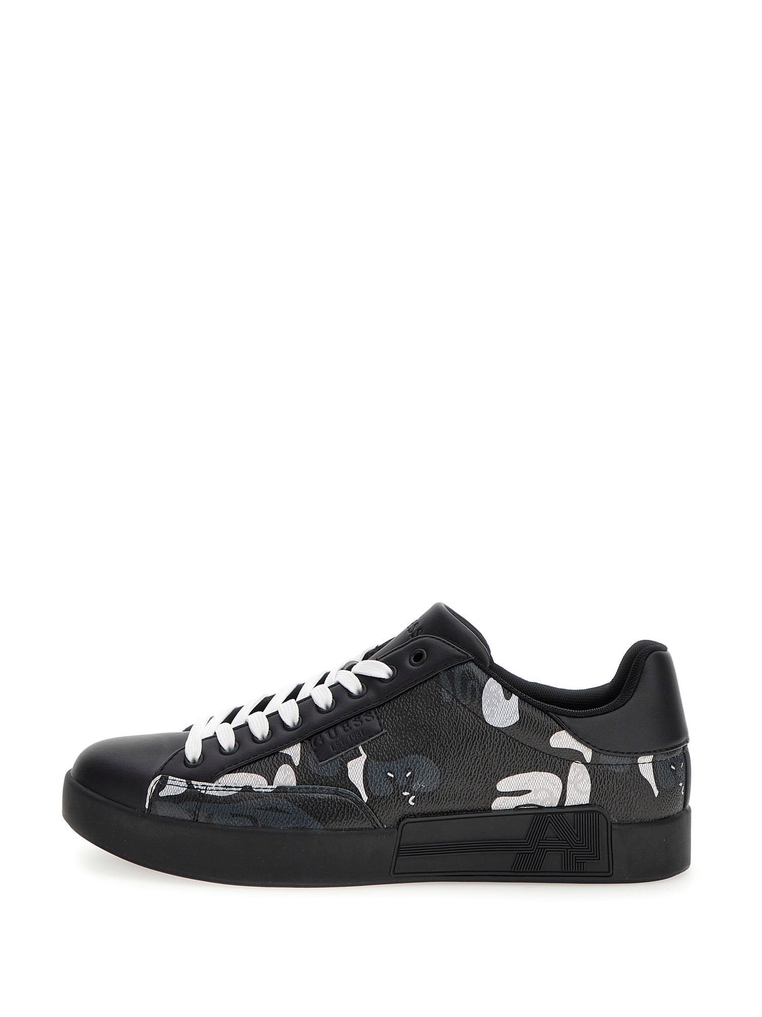 

Кеды мужские Guess FMFCASPAT12 черные 43 EU, Черный, FMFCASPAT12