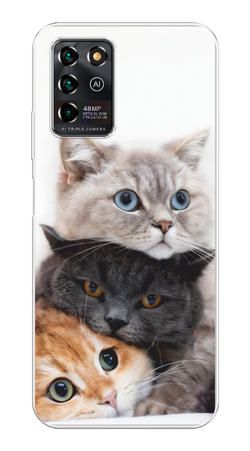 

Чехол на ZTE Blade V30 Vita "Пушистые мордашки", Серый;черный;оранжевый, 135050-1
