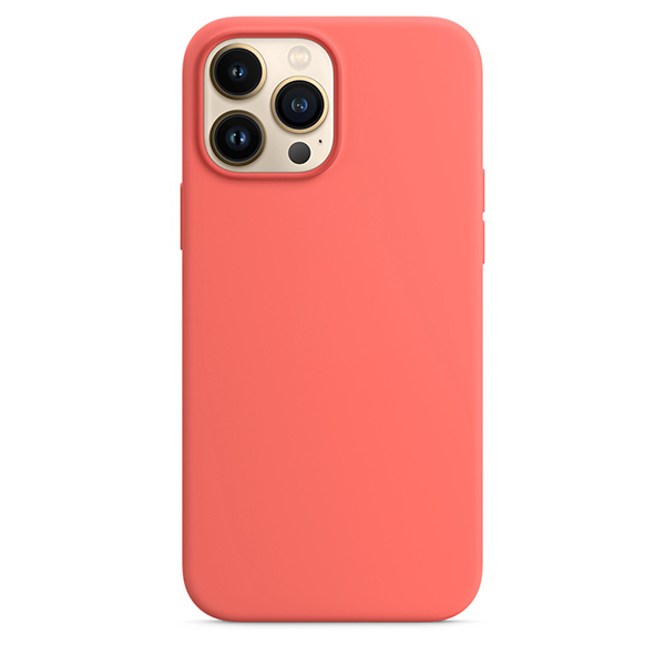 

Чехол Silicon Case with MagSafe и Анимация цвета для iPhone 13 6.1 (8), розовый цитрус
