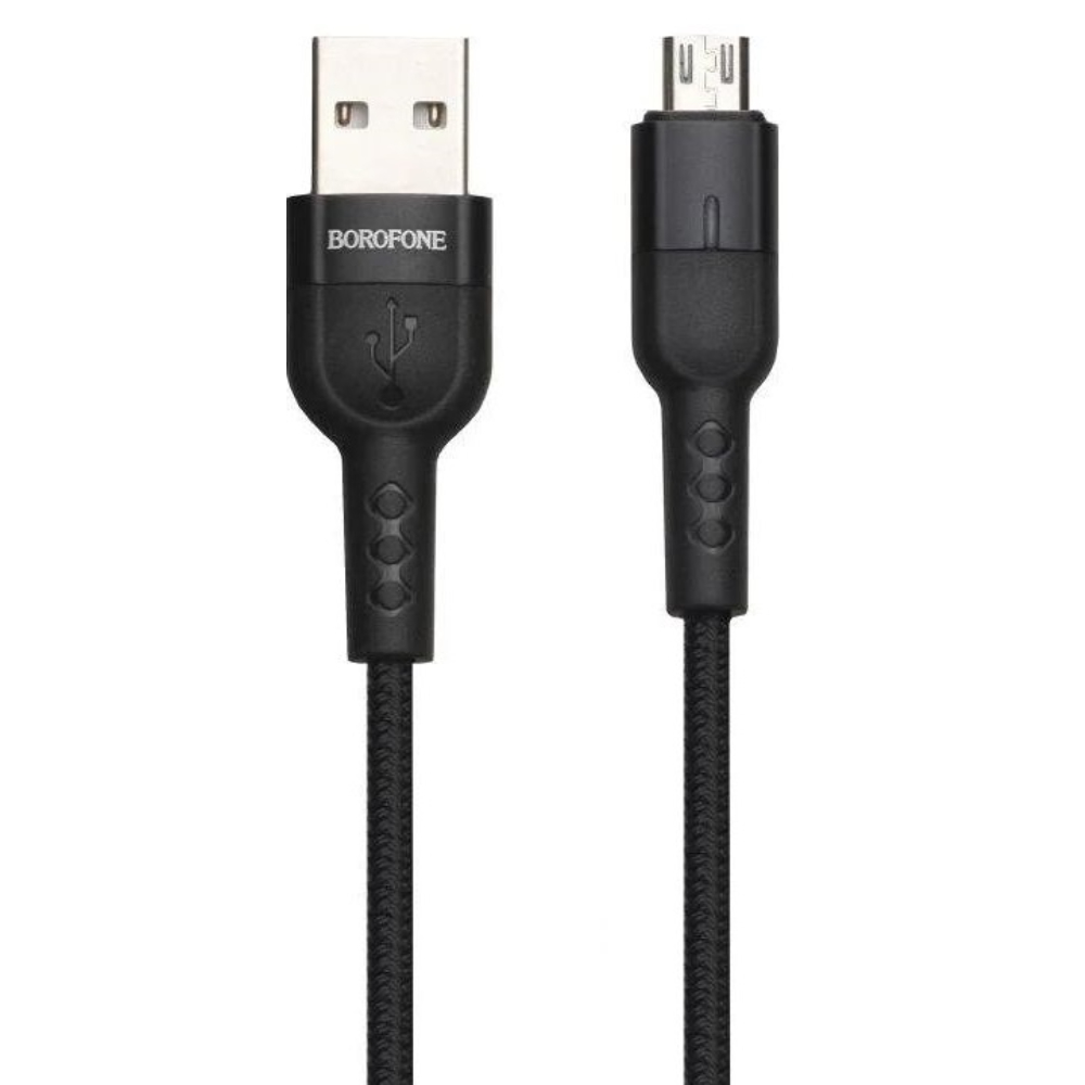 

Кабель micro usb - usb Borofone BU17 1.2 м черный, BU17