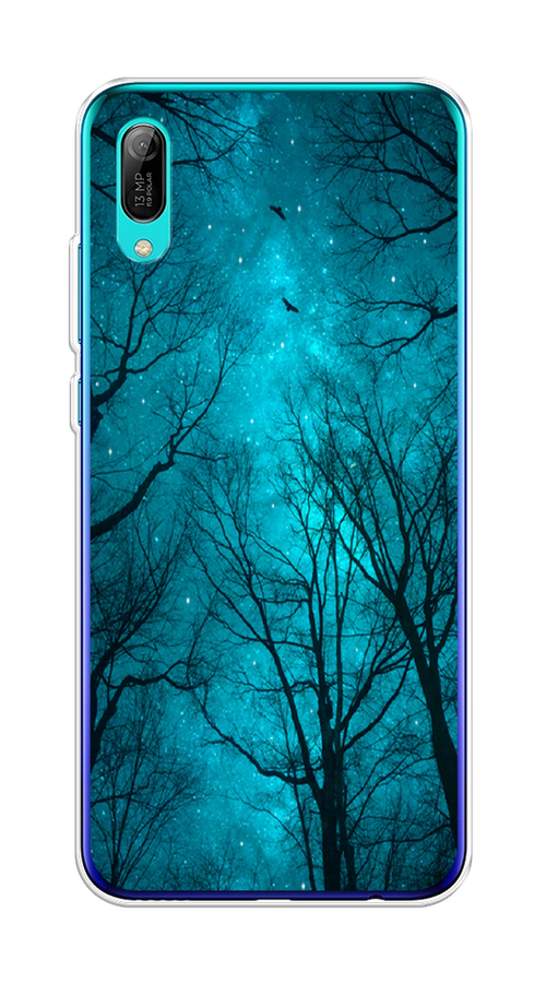 

Чехол Awog на Huawei Y6 Pro (Prime) 2019 "Сказочный лес", Черный;голубой, 68150-4