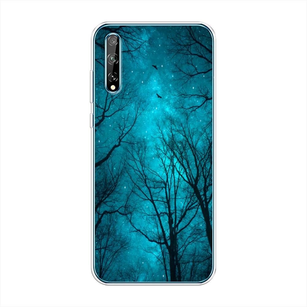

Чехол Awog на Huawei Y8p "Сказочный лес", Черный;голубой, 6103450-4