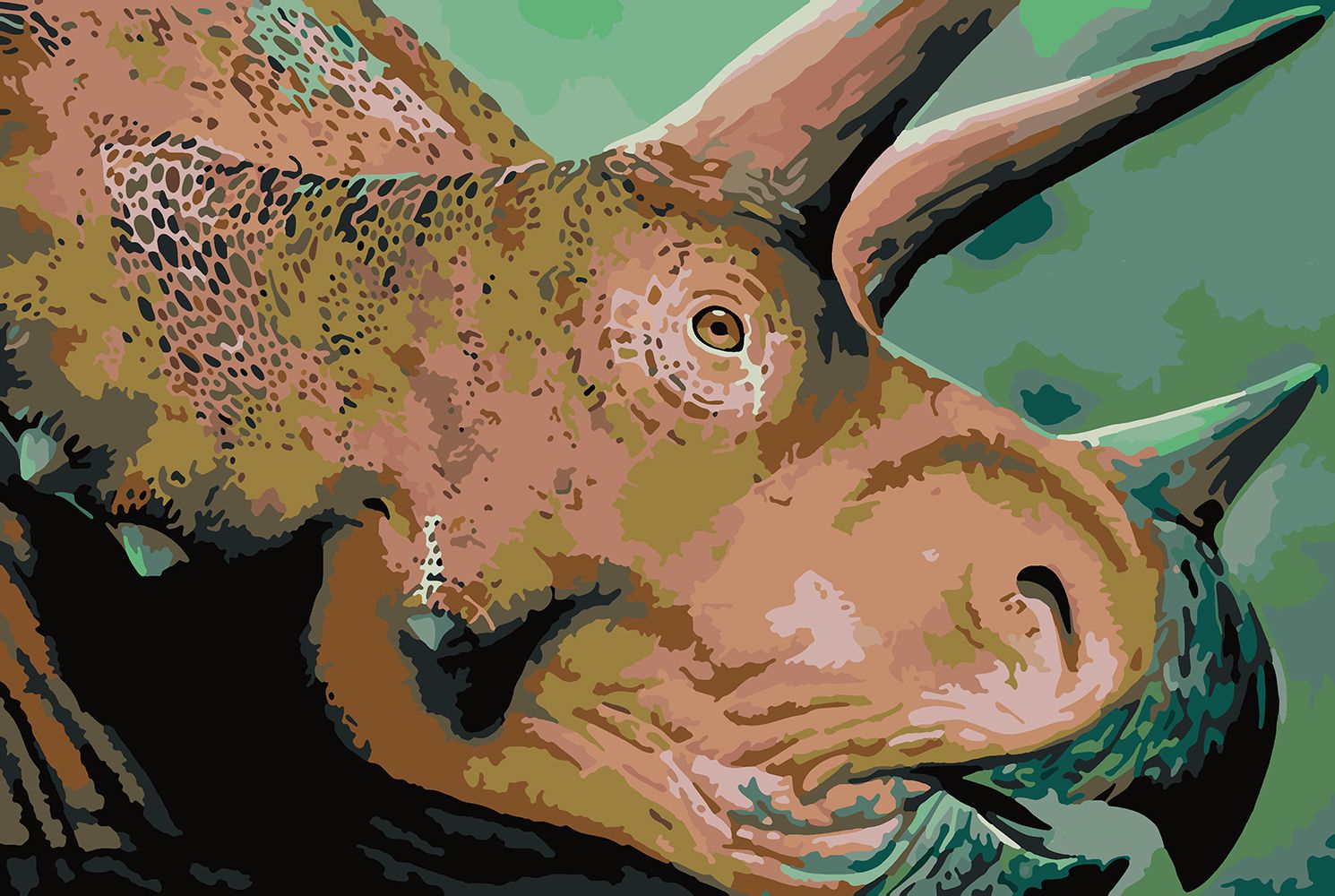 

Картина по номерам Красиво Красим Трицератопс, 100 х 150 см, Трицератопс