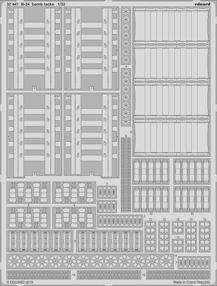 

Фототравление Eduard 32437 B-24 шасси 1/32