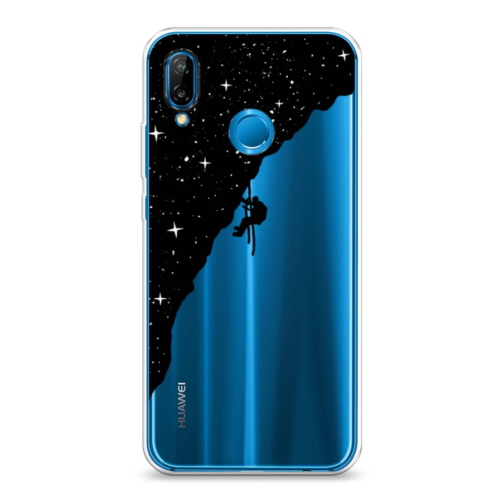 

Чехол Awog на Huawei Nova 3E "Скалолаз в космосе", Черный;белый;бежевый, 65650-4