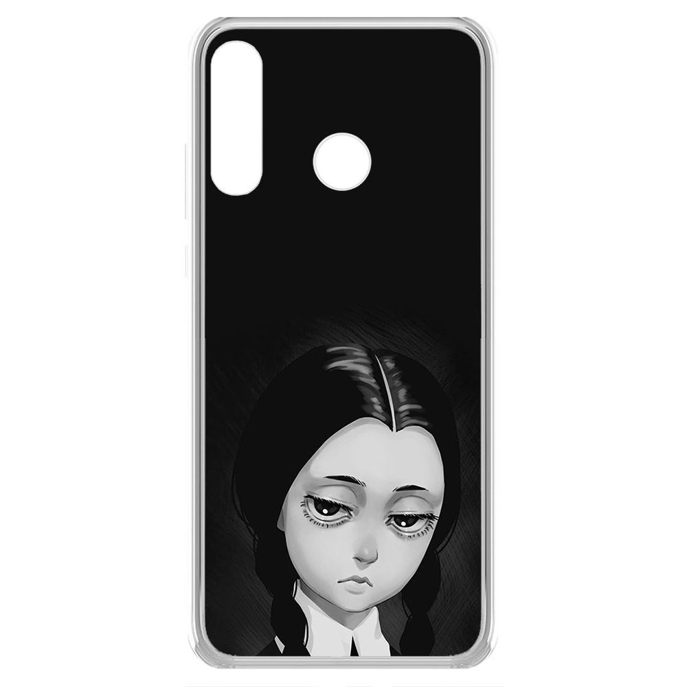 

Чехол-накладка Krutoff Clear Case Уэнсдей Аддамс - Рисованная Уэнсдей для Honor 20S