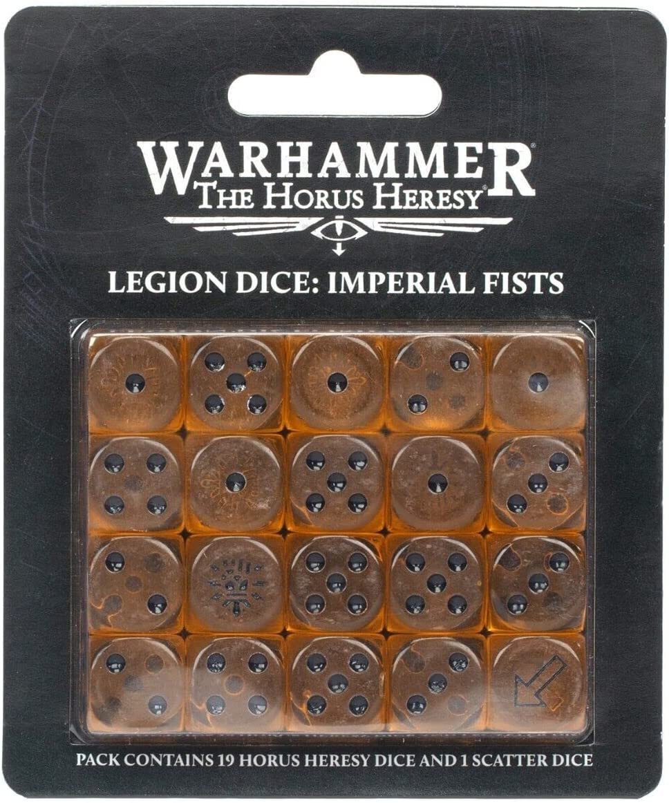 фото Набор кубиков warhammer horus heresy legion dice – imperial fists games workshop