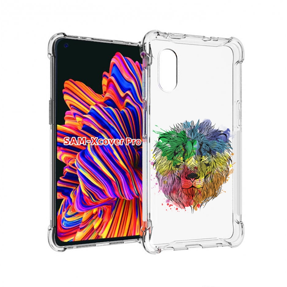 

Чехол MyPads разноцветный гордый лев для Samsung Galaxy Xcover Pro 1, Прозрачный, Tocco