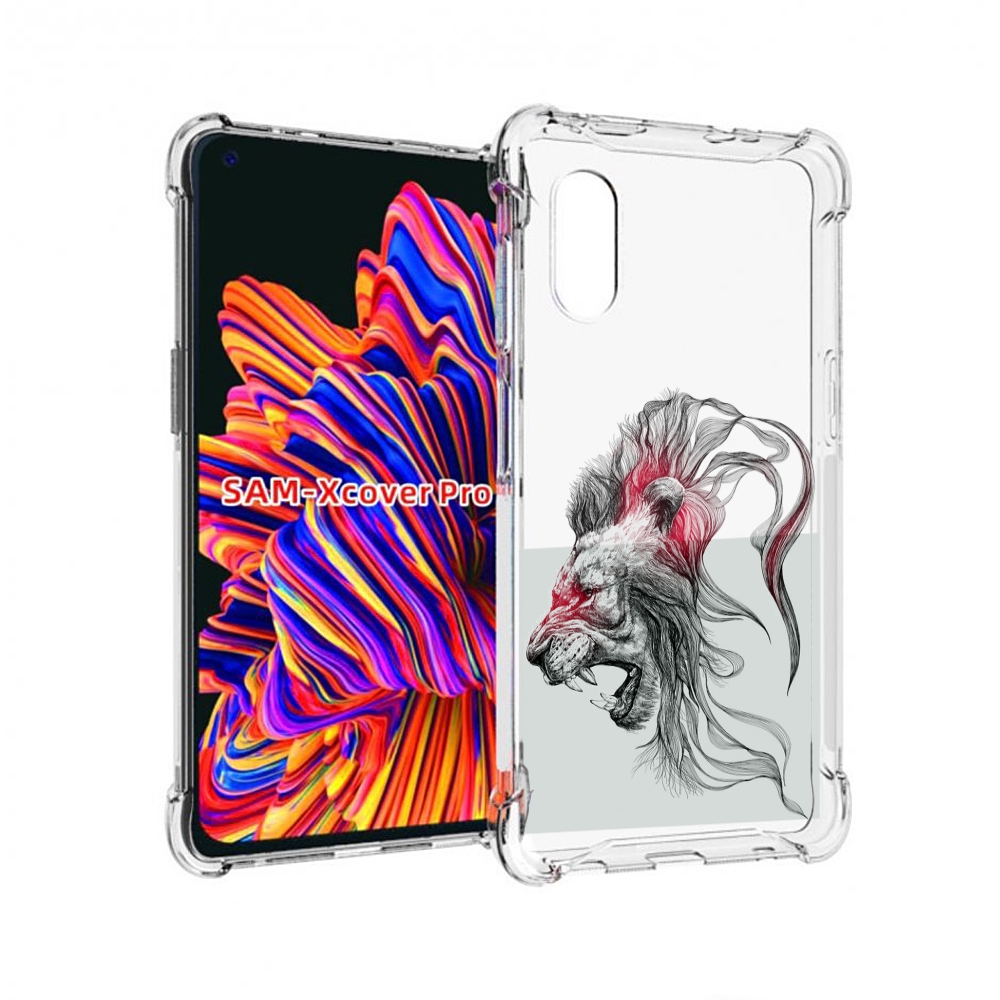 

Чехол MyPads разъяренный лев для Samsung Galaxy Xcover Pro 1, Прозрачный, Tocco