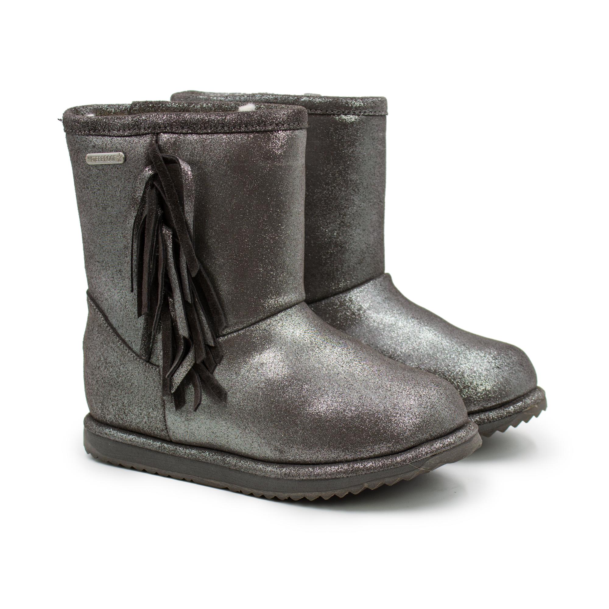 фото Сапоги emu australia brumby metallic tassel k12606 цв. серый р. 29,5