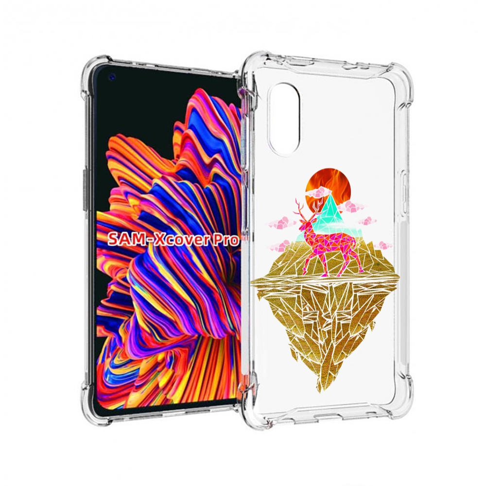 

Чехол MyPads розовый олень абстракция для Samsung Galaxy Xcover Pro 1, Прозрачный, Tocco