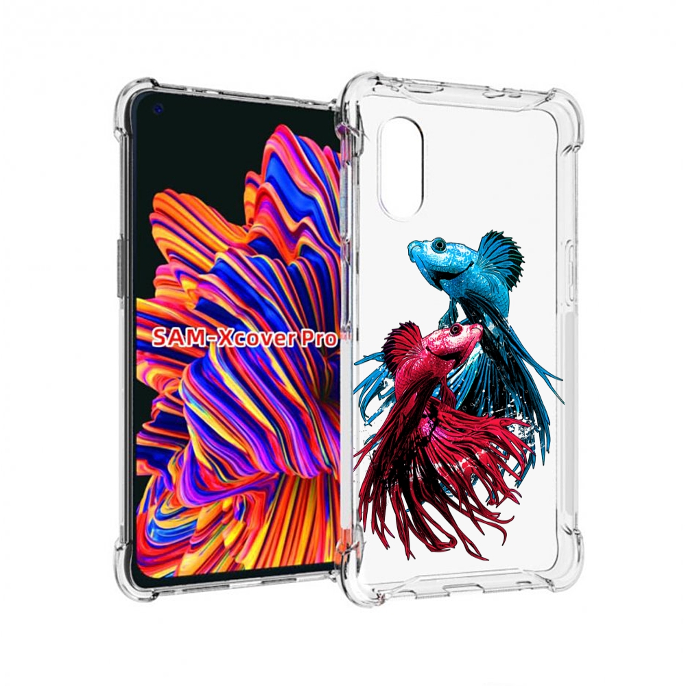 

Чехол MyPads рыбы петушки для Samsung Galaxy Xcover Pro 1, Прозрачный, Tocco