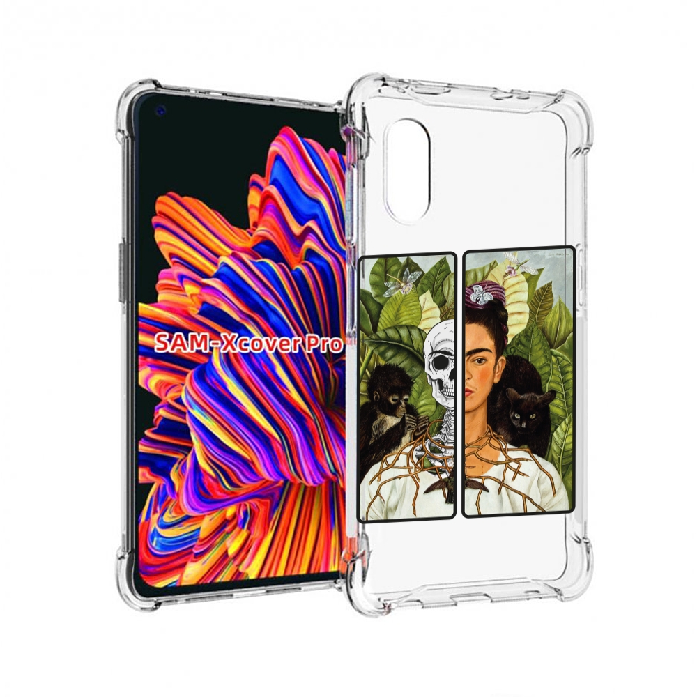 

Чехол MyPads сдвоенная картинка девушка скелет для Samsung Galaxy Xcover Pro 1, Прозрачный, Tocco