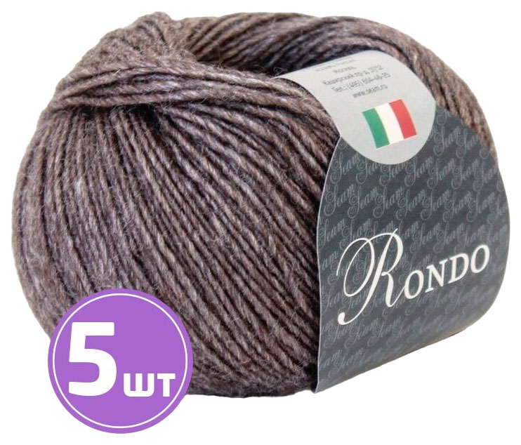 

Пряжа SEAM RONDO (13), кофе меланж, 5 шт. по 50 г, Коричневый