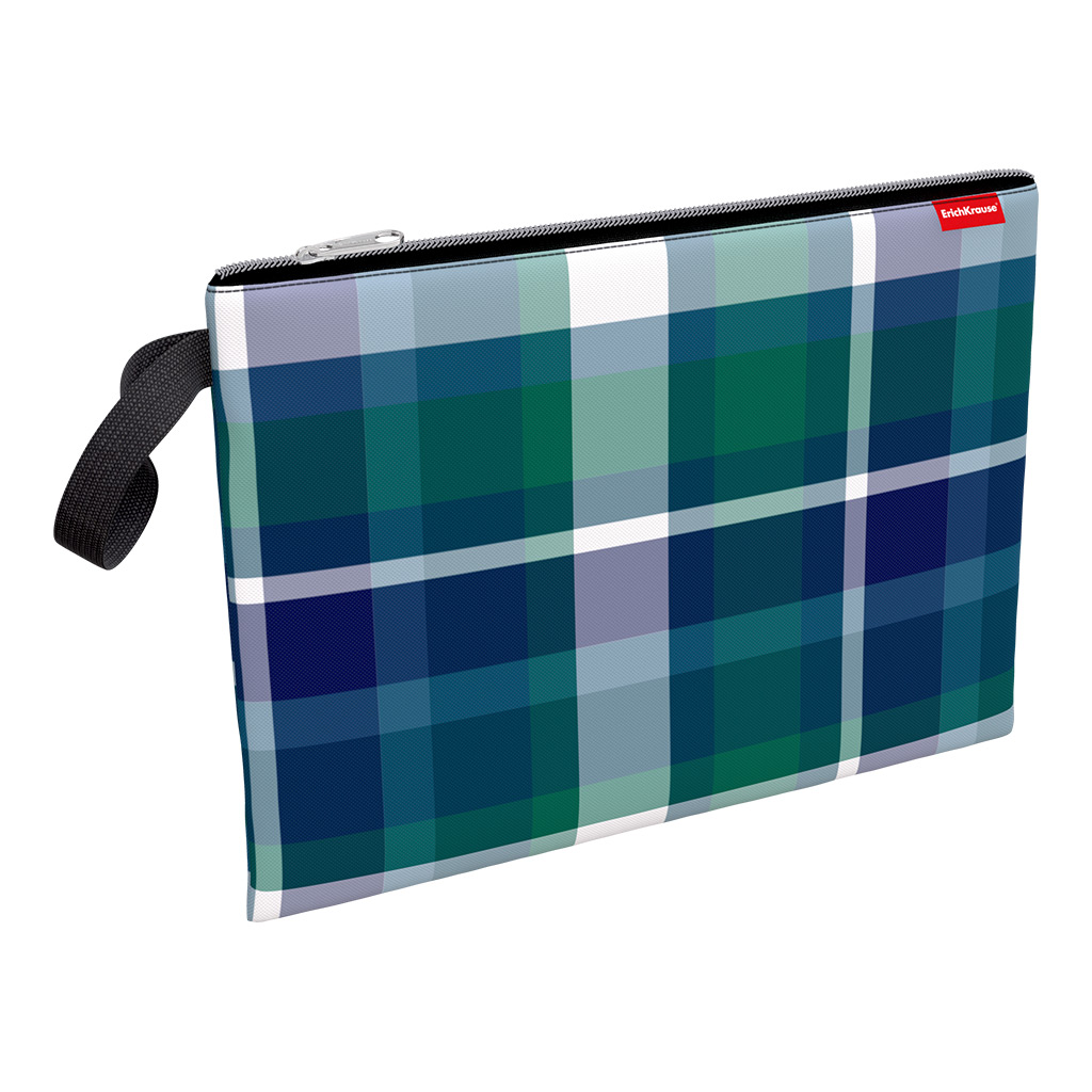 

Папка текстильная на молнии ErichKrause Forest Tartan, A4