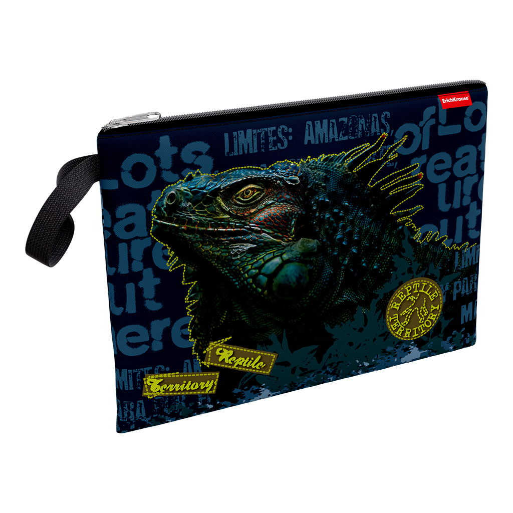 

Папка текстильная на молнии ErichKrause Iguana, A4