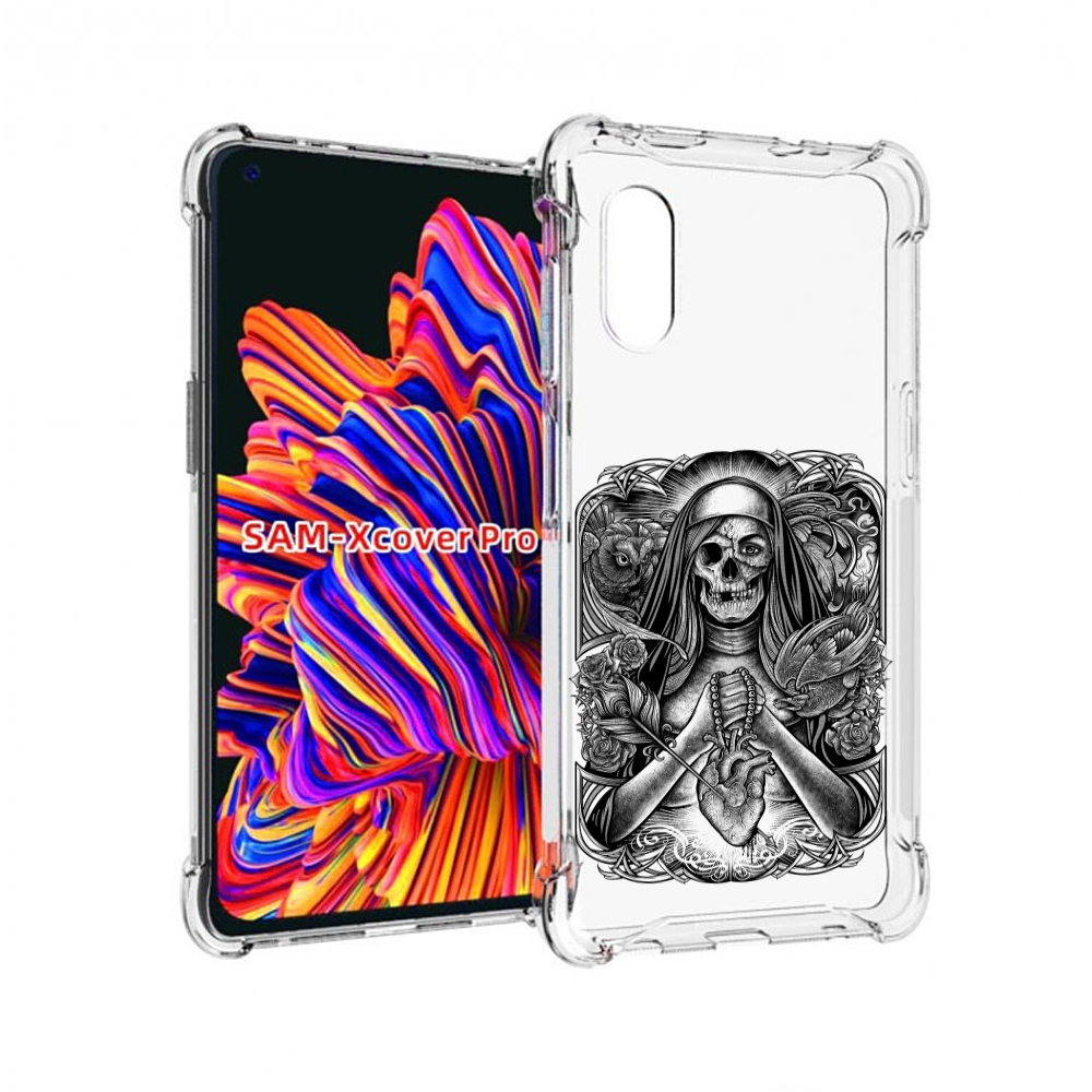 

Чехол MyPads скелет с сердцем для Samsung Galaxy Xcover Pro 1, Прозрачный, Tocco