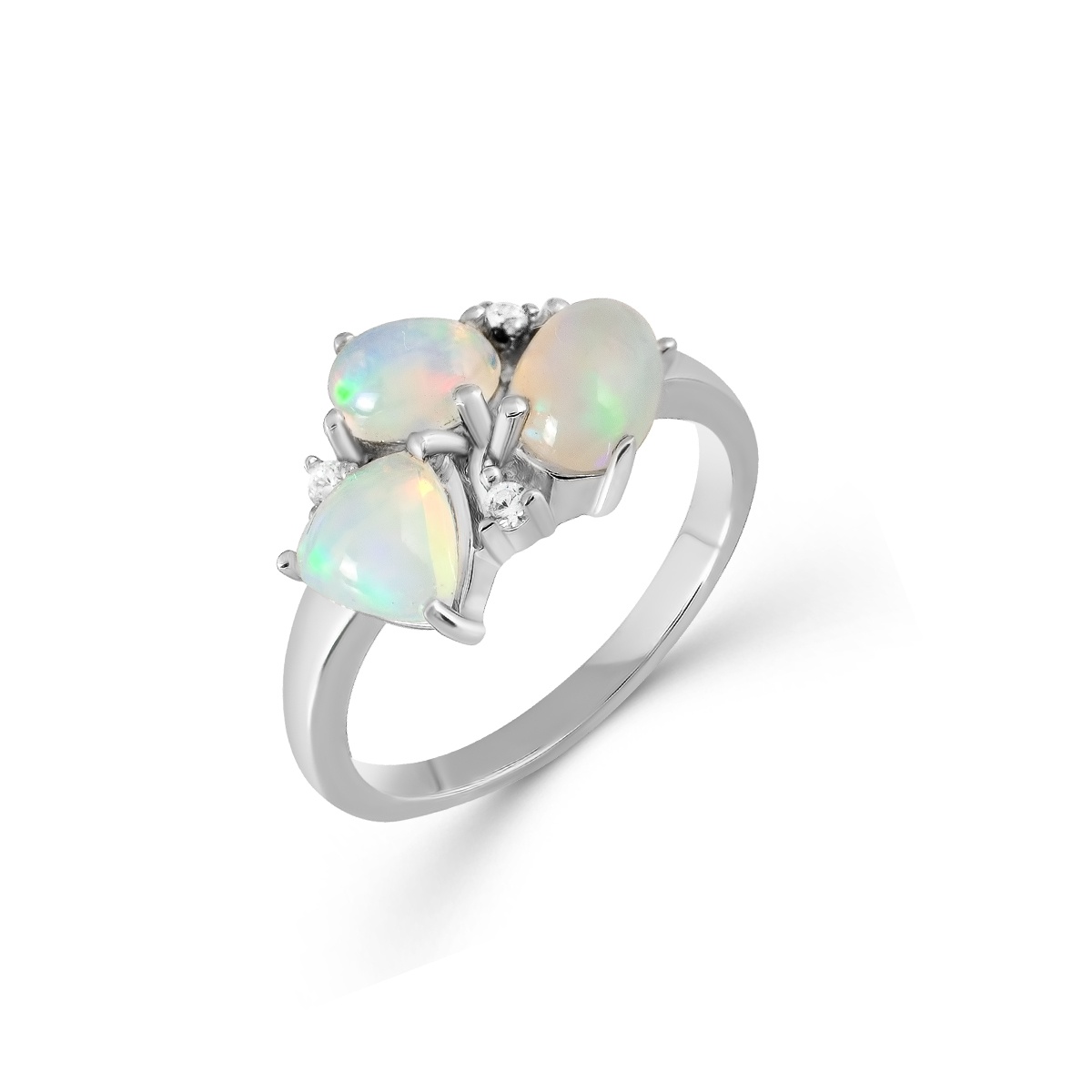 

Кольцо из серебра р.  Balex Jewellery 1410931849, опал\фианит, 1410931849