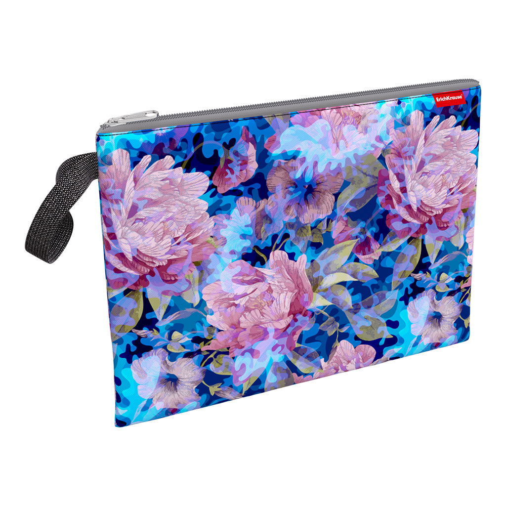 

Папка ErichKrause Misty Flowers A4 на молнии текстиль, текстиль