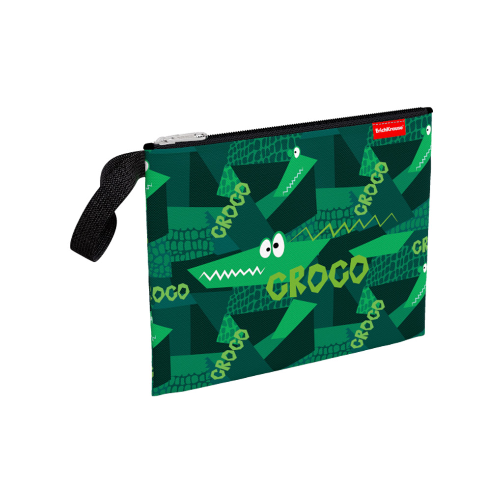 

Папка ErichKrause Real Croco A5+ на молнии текстиль, Зеленый, текстиль