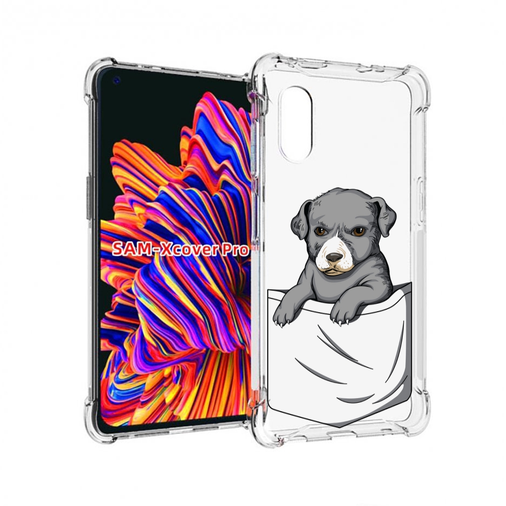 

Чехол MyPads собачка в кармане для Samsung Galaxy Xcover Pro 1, Прозрачный, Tocco