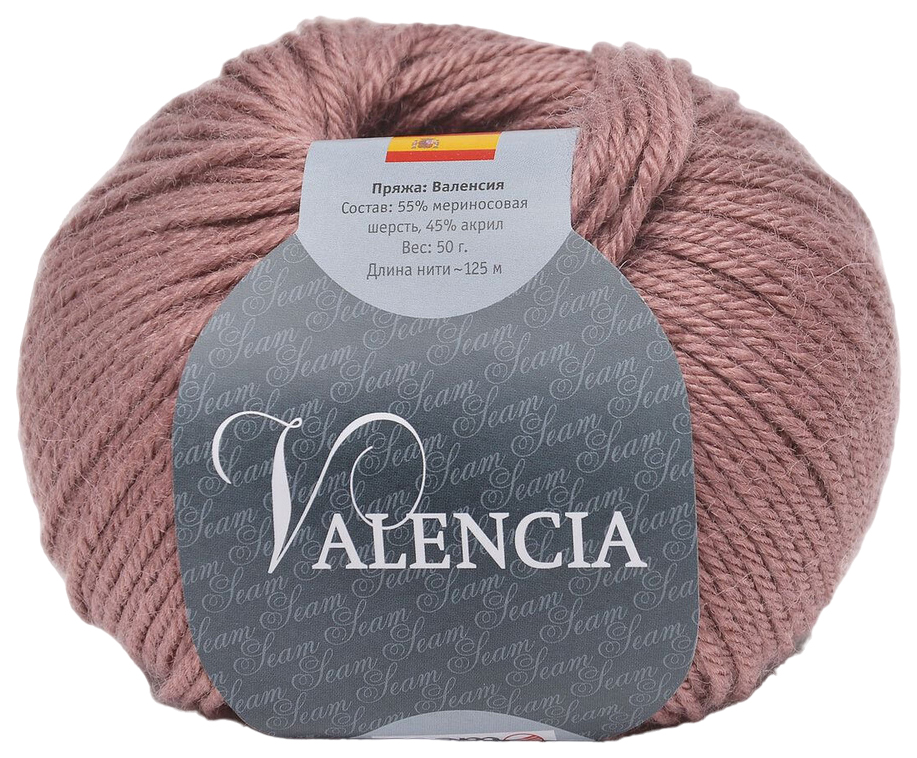 

Пряжа SEAM VALENCIA (71), какао, 5 шт. по 50 г