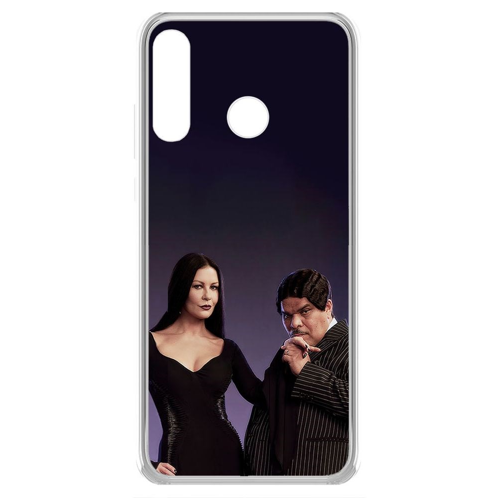 

Чехол-накладка Krutoff Clear Case Уэнсдей Аддамс - Мортиша и Гомес для Honor 20E