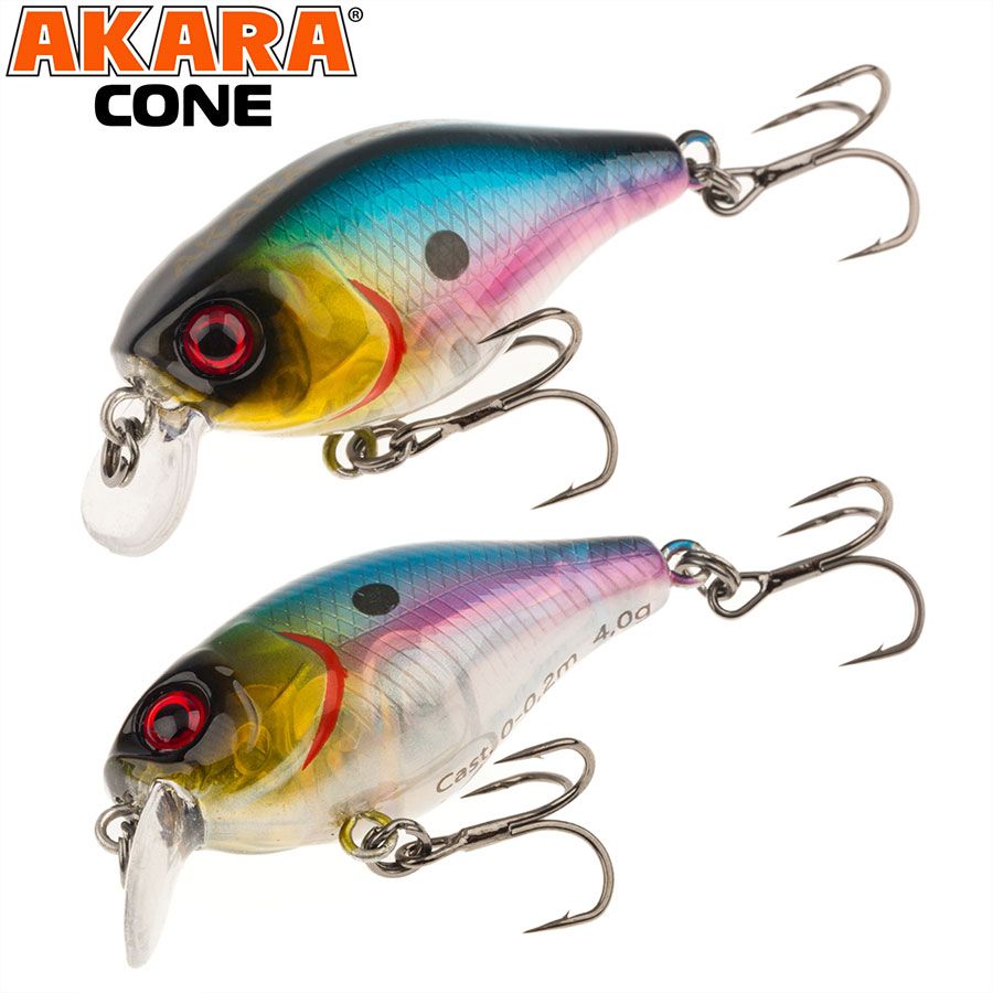 

Воблер Akara Cone 35F 4,0 гр A-77, Разноцветный, Cone