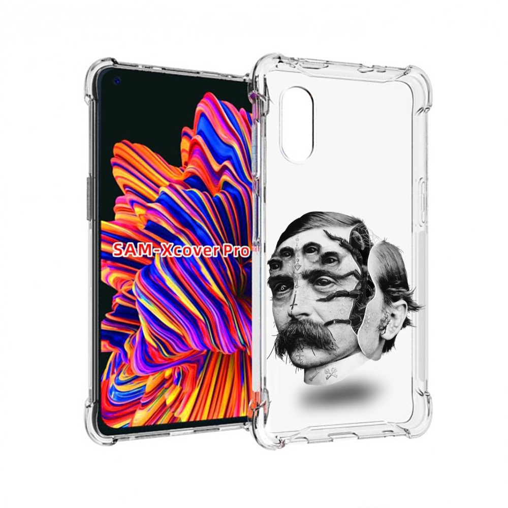 

Чехол MyPads страшное лицо мужчины для Samsung Galaxy Xcover Pro 1, Прозрачный, Tocco