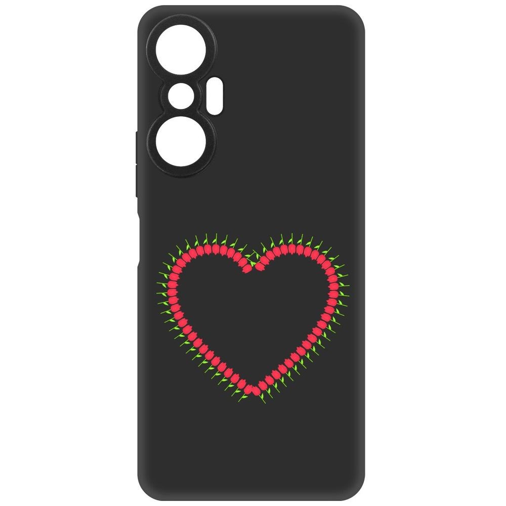

Чехол-накладка Софт Сердце из тюльпанов для Infinix Hot 20S