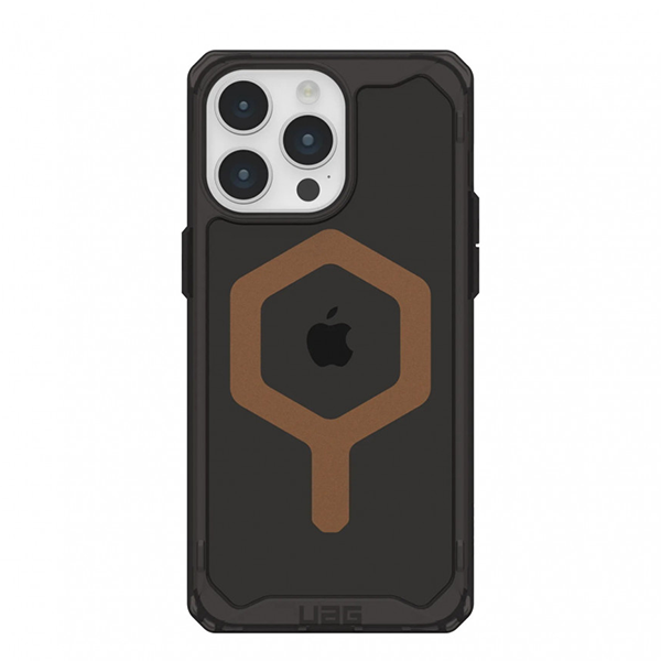 

Чехол UAG Plyo с MagSafe для iPhone 15 Pro Max черный/бронза (Black/Bronze) (114305114085), Коричневый;черный, Plyo MagSafe