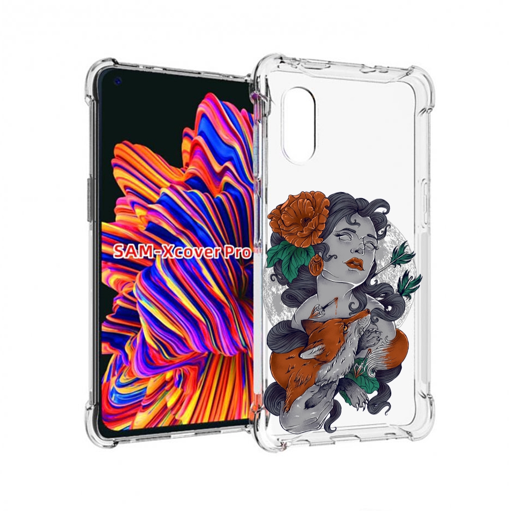 

Чехол MyPads темная девушка с лисой для Samsung Galaxy Xcover Pro 1, Прозрачный, Tocco