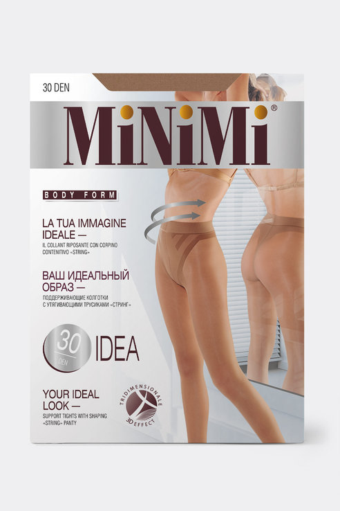 

Колготки женские Minimi Basic IDEA 30 3D Caramello коричневые 3, IDEA 30 3D Caramello