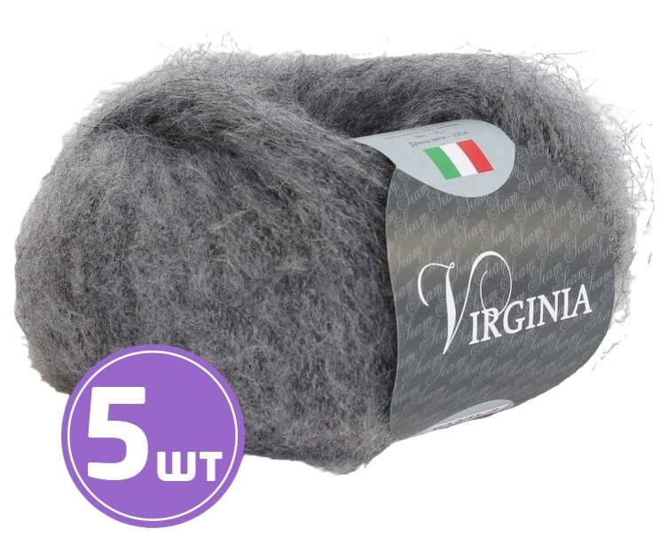 

Пряжа SEAM Virginia (05), маренго, 5 шт. по 25 г, Серый