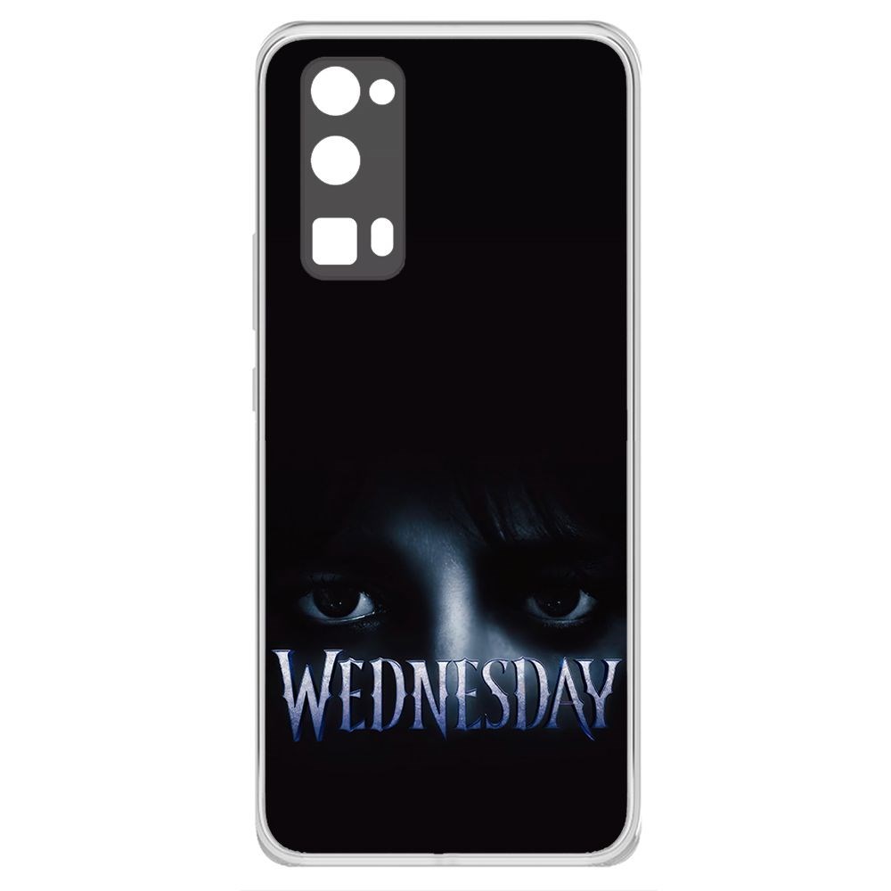 

Чехол-накладка Krutoff Clear Case Уэнсдей Аддамс - Логотип для Honor 30 Pro