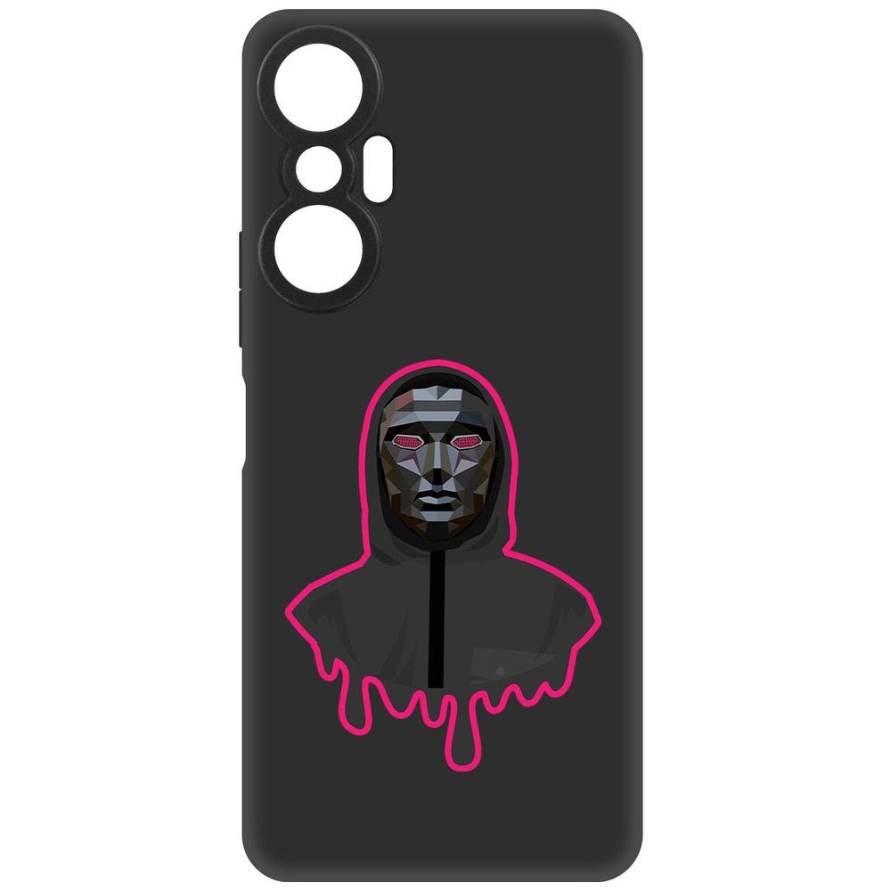 

Чехол-накладка Софт Игра в кальмара-Ведущий для Infinix Hot 20S, Черный