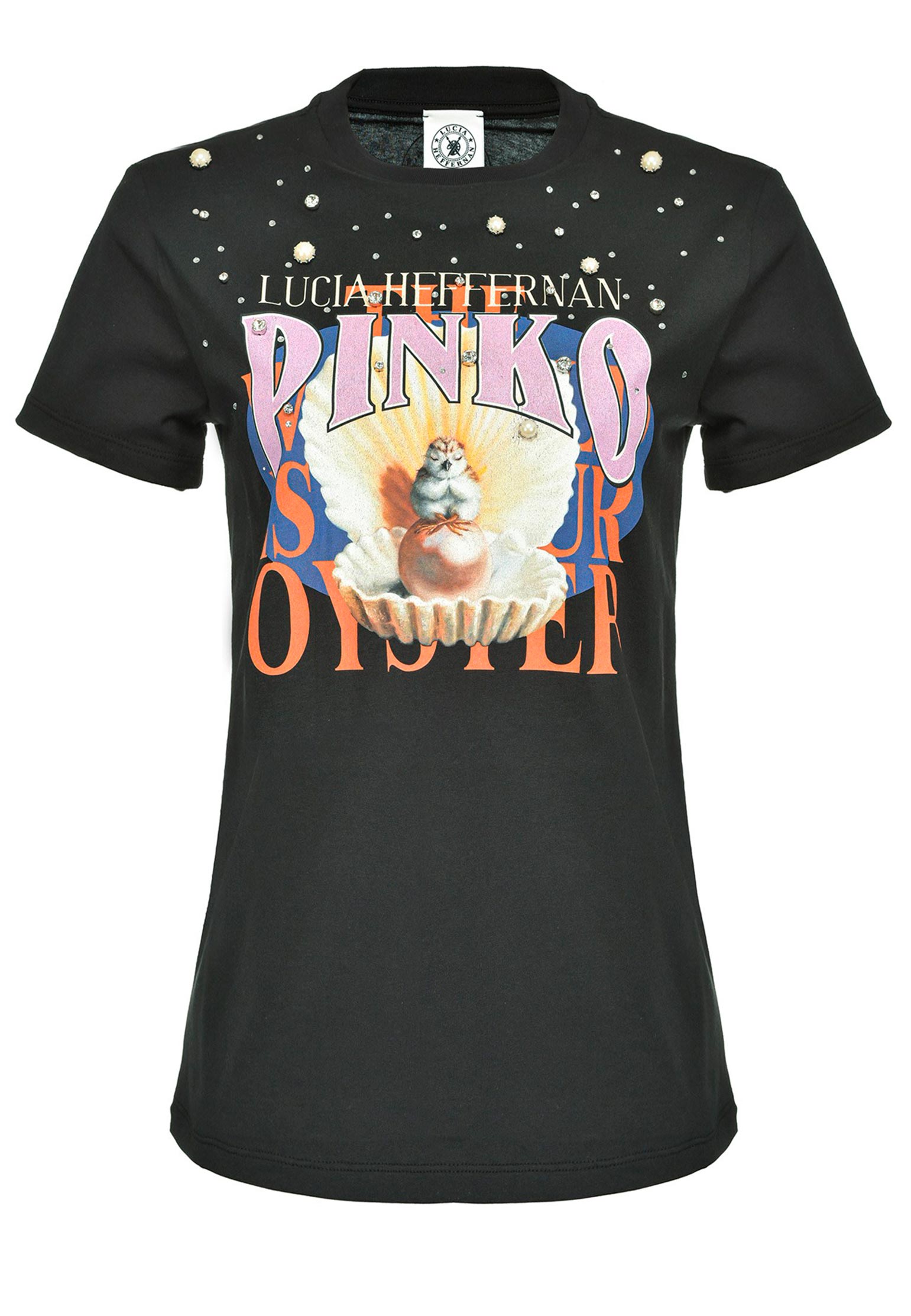 

Футболка женская Pinko 122648 черная S, Черный, 122648