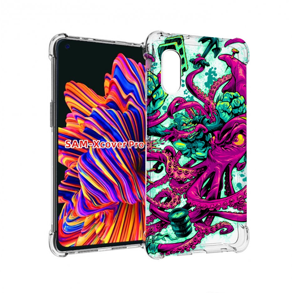 

Чехол MyPads фиолетовый кракен для Samsung Galaxy Xcover Pro 1, Прозрачный, Tocco